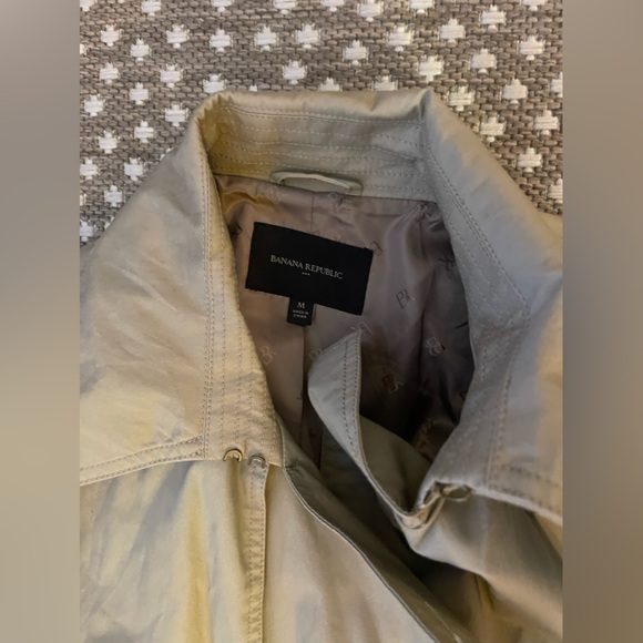Banana republic factory trench coat medium tan - Picture 2 of 4